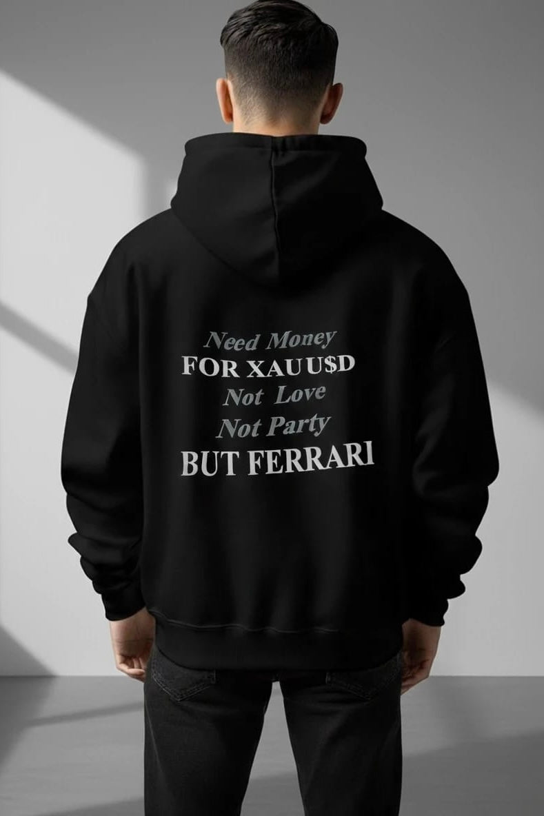 MEN’S XAU-USD FRONT & BACK PRINTED HOODIE